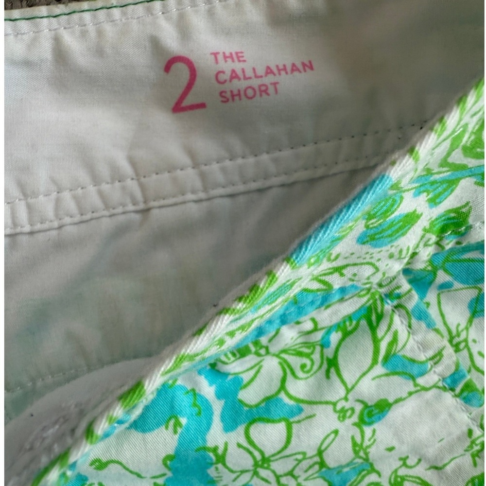 Lilly Pulitzer The Callahan Short Bright Floral Print Button Fly Women's Size 2 - Picture 5 of 5